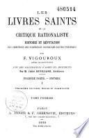 Les livres Saints et la critique rationaliste