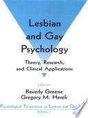 Lesbian and Gay Psychology