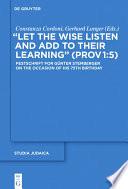Let the Wise Listen and add to Their Learning (Prov 1:5)