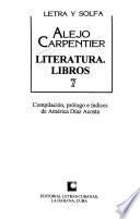 Letra y solfa: Literatura, libros
