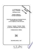 Letras de Buenos Aires