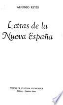 Letras de la Nueva España