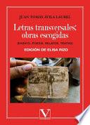 Letras transversales: obras escogidas