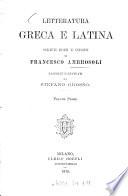 Letteratura greca e latina