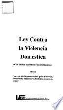 Ley contra la violencia doméstica