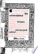 Ley de amor y quarta parte del Abecedario espiritual