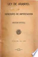 Ley de arancel de derechos de importacion