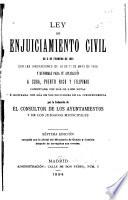 Ley de enjuiciamiento civil de 3 de febrero de 1881