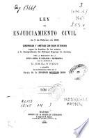 Ley de Enjuiciamiento Civil de 3 de febrero de 1881