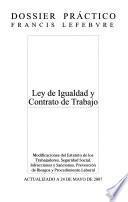 Ley de igualdad y contrato de trabajo