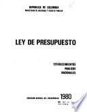 Ley de presupuesto