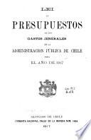 Ley de presupuestos de entradas y gastos ordinario de la administracion publica de Chile