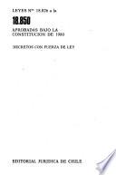 Leyes ... aprobadas bajo la Constitución de 1980