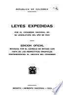 Leyes de la República de Colombia