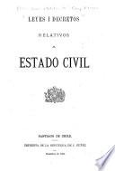 Leyes i decretos relativos al estado civil