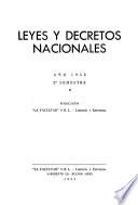 Leyes y decretos nacionales