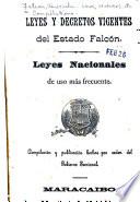 Leyes y decretos vigentes del Estado Falcón