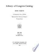 Library of Congress Catalogs