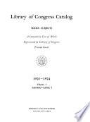 Library of Congress Catalogs