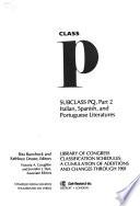 Library of Congress Classification Schedules Through 1991