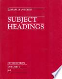 Library of Congress Subject Headings