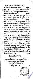Libro aureo de la vida y cartas de Marco Aurelio, Emperador y eloquentissimo Orador