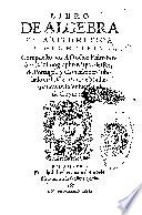 Libro de algebra en arithmetica y geometria