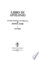 Libro de Apolonio: Estudios