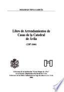 Libro de Arrendamientos de Casas de la Catedral de Avila