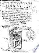 Libro de las grandezas del nombre de Iesus ...