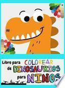 Libro para colorear de dinosaurios para niños