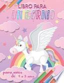 libro para colorear unicornio para niños de 4 a 8 años