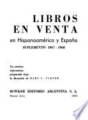 Libros en venta en Hispanoamérica y España