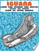 Libros para colorear para adultos - Alivio del estrés Mandala - Animal del bosque - Iguana