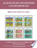Libros para niños de 2 años (30 juegos de encontrar las diferencias)