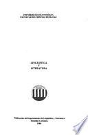 Lingüística y literatura