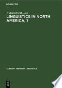 Linguistics in North America, 1