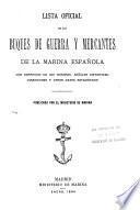 Lista oficial de los buques de guerra y mercantes de la marina espanola