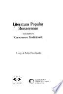 Literatura popular bonaerense: Cancionero Tradicional