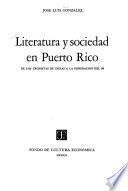 Literatura y sociedad en Puerto Rico