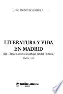 Literatura y vida en Madrid