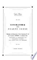 Literature del cuarto curso, adaptado al programa del cuarto curso del nuevo plan de estudios