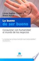 Lo bueno de ser bueno
