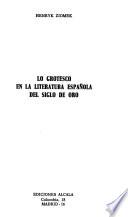 Lo grotesco en la literatura española del Siglo de Oro