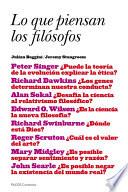 Lo que piensan los filósofos