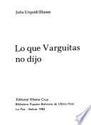 Lo que Varguitas no dijo