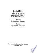 London Has Been Informed--