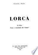 Lorca, su lírica