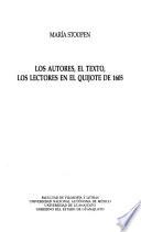 Los autores, el texto, los lectores en el Quijote de 1605