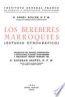 Los bereberes marroquíes, estudio etnográfico